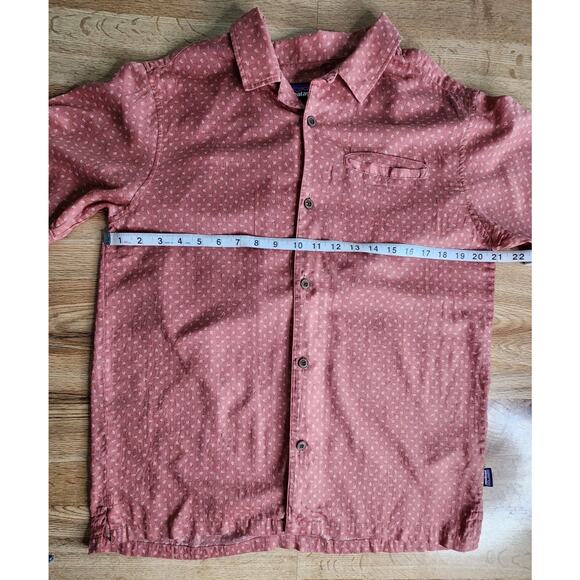 Patagonia Men's Short Sleeves Worn Wear M's A/C Print Button Up Shirt Size Large - Picture 7 of 8